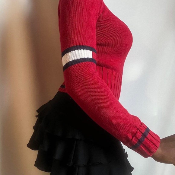 Red Tommy Hilfiger Turtleneck - Picture 3 of 6